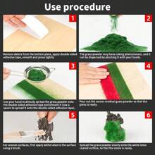 用于模型建筑的尼龙草粉 - 5 种颜色，教育手工和创新思维，非常适合建筑师和业余爱好者 - 彩色 - 查看 9