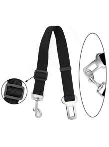 1 pieza Correa de seguridad ajustable para perros en el coche - Accesorios para salidas con perros