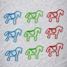 15/25pcs Metal Paper Clips,Cute Horse Shaped Paper Clips,- Colorful, And Versatile Office Supplies For Bookmarks And Gifts For Women, Men, Coworkers, And Teachers Back To School,Back To School,School Supplies