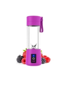 Cocktail Shaker Cup Mixer Acrylic Electric Shaker 400ml Purple - 紫色 - 查看 1