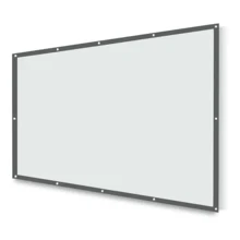 Projector Screen Projection Datashow Eyelets 100 Inches - White - View 1