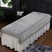 LXIANGN 80x200CM水晶绒美容院床单带孔天鹅绒冬季加厚按摩理疗床罩单 - 查看 1