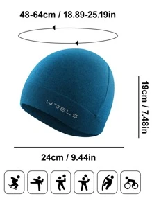 WRELS 1 pièce Casquette de sport extensible et respirante pour homme et femme, pour le fitness en extérieur, la course, le vélo, la randonnée
