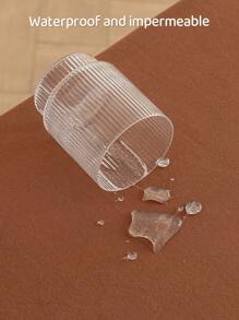 1 vỏ đệm ghế dài bằng lụa sữa chống thấm nước, phong cách hiện đại, bảo vệ toàn bộ ghế ngồi chống thấm nước, tấm lót ghế chống thấm nước ngoài trời/trong nhà, phong cách - caramen - Xem 5