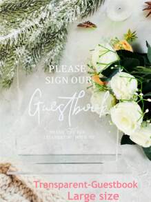 1pc Arch Acrylic Signs With Stand For Reception,Wedding And Party Event,Christmas