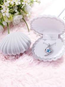 1 علبة مجوهرات ذات شكل قوقعة مناسبة لتخزين الأقراط، علبة مجوهرات جميلة وشخصية، علبة تغليف مجوهرات موضة، علبة اكسسوارات الأقراط - متعدد الألوان - مشاهدة 15