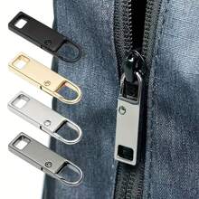 Zipper Pull Replacement Pack - 4/8 Pcs Quick Fix Zipper Heads, Easy Install, Tool-Free Zip Sliders For Luggage, Jackets, Backpacks, Boots, Multi-Size Detachable Hooks - Durable Universal Repair Kit