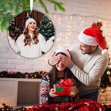 1pcCustom Acrylic Christmas Ornament - Personalized Photo Tree Decoration, Photo Custom Acrylic Decorative Pendants,Photo Decorations, Home Decoration Hangings, 3.15x3.15 - Perfect Gift For Family & Friends,Birthday Gifts, Christmas Gifts, Valentine's Day Gifts, Anniversary Gifts, Couple Gifts, Mother's Day Gifts, Father's Day Gifts, Pet Memorial Gifts, New Year Gifts, Suitable For Drivers, Boyfriends, Girlfriends.