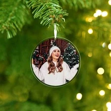 1pcCustom Acrylic Christmas Ornament - Personalized Photo Tree Decoration, Photo Custom Acrylic Decorative Pendants,Photo Decorations, Home Decoration Hangings, 3.15x3.15 - Perfect Gift For Family & Friends,Birthday Gifts, Christmas Gifts, Valentine's Day Gifts, Anniversary Gifts, Couple Gifts, Mother's Day Gifts, Father's Day Gifts, Pet Memorial Gifts, New Year Gifts, Suitable For Drivers, Boyfriends, Girlfriends.