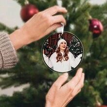 1pcCustom Acrylic Christmas Ornament - Personalized Photo Tree Decoration, Photo Custom Acrylic Decorative Pendants,Photo Decorations, Home Decoration Hangings, 3.15x3.15 - Perfect Gift For Family & Friends,Birthday Gifts, Christmas Gifts, Valentine's Day Gifts, Anniversary Gifts, Couple Gifts, Mother's Day Gifts, Father's Day Gifts, Pet Memorial Gifts, New Year Gifts, Suitable For Drivers, Boyfriends, Girlfriends.
