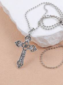 一條歐美復古簡約時尚鋅合金哥德式吊墜 男女通用項鍊