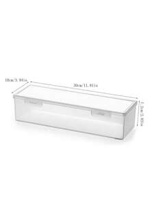 Clear Plastic Vegetable Storage Box: Multi-Purpose, Drainage, And Reusable For Kitchen Organization - Clear - View 7