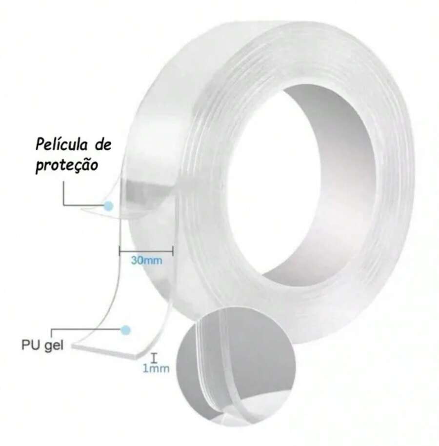 Double Sided Tape Self Adhesive Washable Strong Professional Magic