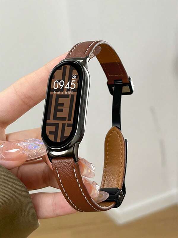 1 pulseira magnética de couro, compatível com Mi Band 10/10NFC/9/9NFC/8/8NFC