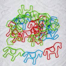 15/25pcs Metal Paper Clips,Cute Horse Shaped Paper Clips,- Colorful, And Versatile Office Supplies For Bookmarks And Gifts For Women, Men, Coworkers, And Teachers Back To School,Back To School,School Supplies