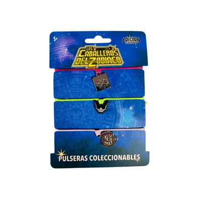 PULSERAS DE  SHUN - CABALLEROS DEL ZODIACO SET 3 PZS