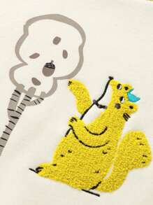 mini bala Áo nỉ co giãn lót nhiệt cho bé gái Bộ sưu tập mùa đông 2024 - trắng - Xem 7