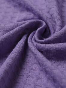 1 chiếc áo choàng tắm thời trang nhẹ, áo choàng tắm đi biển, áo choàng tắm dự tiệc, đồ mặc nhà khô nhanh, áo choàng tắm kẻ sọc trơn cho các cặp đôi - Màu tím hoa cà - Xem 5