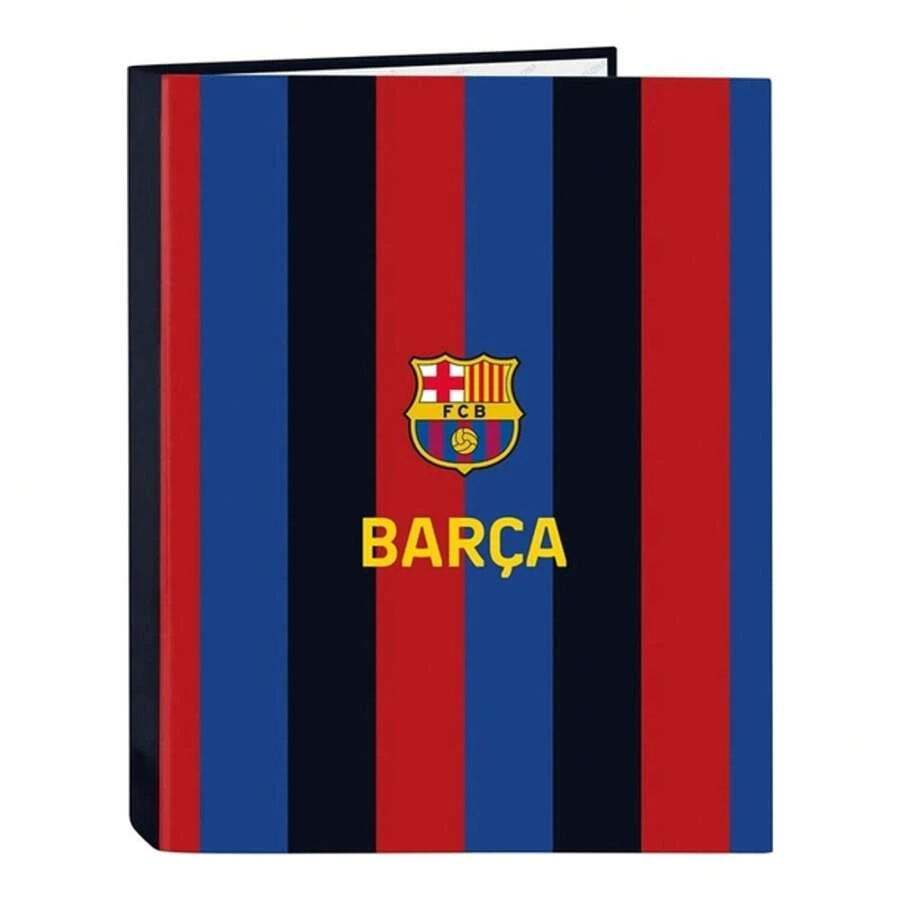FC Barcelona Fc. Barcelona Folio Folder 4 Mixed Rings 26X4X33 ​​CmCompact Design And Easy To Carry | Folder With Internal Dividers, Perfect For Organizing Notes, Documents, Etc. - Multicolor - View 1