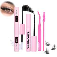 Bộ nối mi 640 chiếc, Bộ nối mi tự làm, Bộ từng cụm mi, Bộ nối mi D Curl kèm keo dán và dụng cụ gắn mi, Bộ mi dùng hàng ngày, Tiệc tùng, Du lịch hoặc làm quà tặng cho gia đình và bạn bè - màu đen - Xem 10