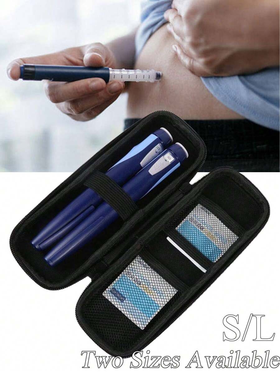 Túi làm mát insulin di động cách nhiệt - Túi làm mát lạnh Túi làm mát vật lý Túi đựng có khóa kéo đơn giản nhẹ Túi du lịch đựng thuốc tiểu đường, Túi làm mát thuốc di động đựng bút insulin và vật dụng theo dõi đường huyết (Chỉ có hộp) Túi khẩn cấp Bộ sơ cứu y tế cắm trại Túi y tế Túi sơ cứu khẩn cấp Túi đựng thuốc - Xem 1