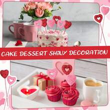 12 chiếc, Que cắm hình trái tim bằng xốp lấp lánh trang trí cây thông Noel, Que cắm hình trái tim bằng xốp lấp lánh màu đỏ/hồng, Que cắm hình trái tim bằng gỗ lấp lánh, Đầu cắm hình trái tim phồng cho trang trí đám cưới ngày lễ tình nhân và cắm hoa, Vòng hoa thủ công làm đầy bình hoa tại nhà, Vòng hoa trang trí tiệc ngày lễ, Quà tặng đêm Giáng sinh, Đồ trang trí Giáng sinh, Trang trí nhà cửa - Đỏ - Xem 5