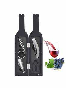 Set regalo da 5/3 pezzi di apribottiglie in acciaio inossidabile, adatto per bar, ristoranti, amanti del vino, feste di vacanza, per uso all'aperto, campeggio, regalo per il padre