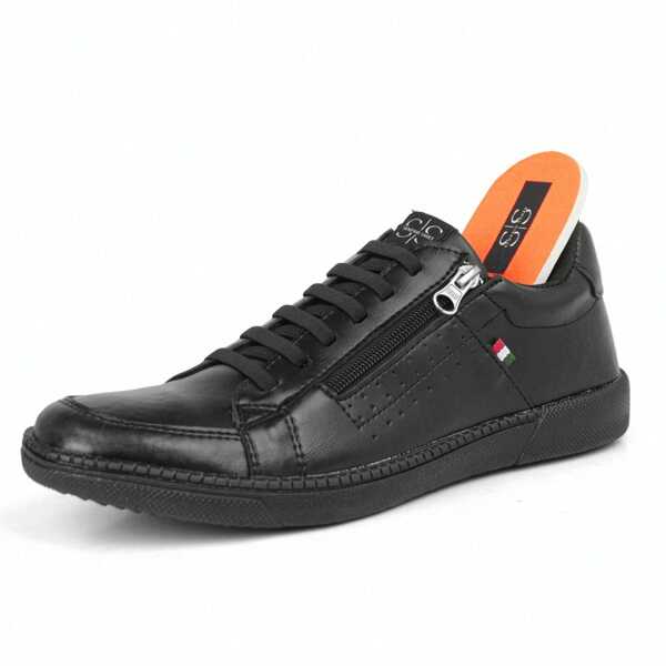 Sapatênis Casual Tênis Confort Ziper Lateral Calce Facil