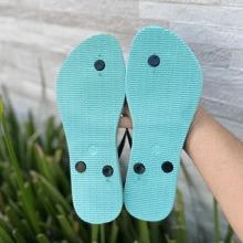 3 Pairs Women's Sandals Flip Flops Casual Adult Comfortable Smooth Strap Soft Woman Promotion Thin Strap - 綠心箭/綠錨D水/綠貓 - 查看 7