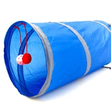 INTERACTIVE TUNNEL TOY WITH RATTLE FOR CAT - 藍色 - 查看 3