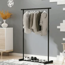 Estante sencilla para ropa LINMEX - Negro - Ver 3