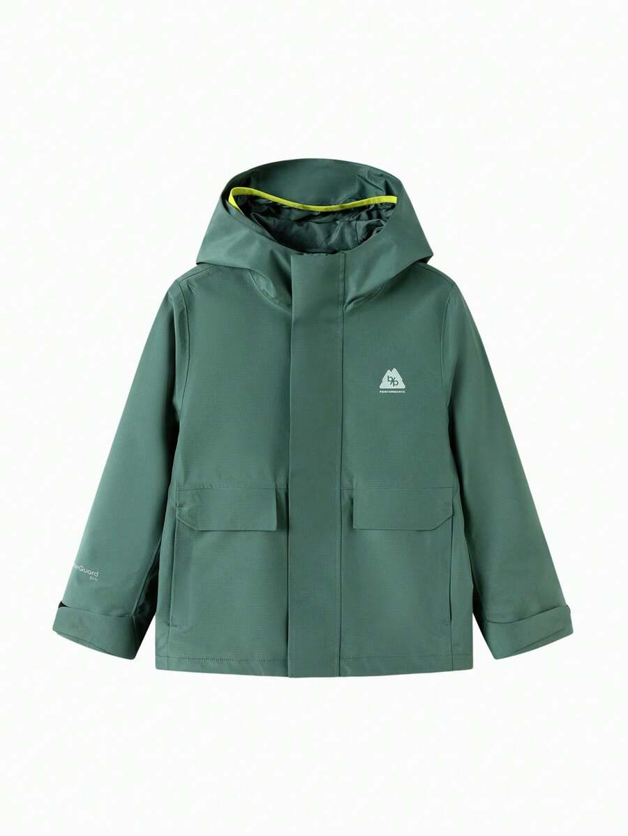 Balabala Kids' Outdoor Jacket 2024 Autumn Windproof And Waterproof - Dark Green - View 1