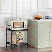 Giá để đồ nhiều lớp bằng thép không gỉ, phong cách Châu Á, kim loại và nhựa, giá để đồ đa năng tiết kiệm không gian, thích hợp cho nhà bếp và trang trí nhà cửa, đồ trang trí Giáng sinh - Nhiều màu - Xem 17