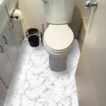 10 miếng dán tường giả gạch men họa tiết đá cẩm thạch, giấy dán tường PVC tự dính 2D hiện đại, có thể tháo rời, thích hợp trang trí nhà cửa, nhà bếp, phòng ngủ, tường và sàn nhà. - Nhiều màu - Xem 6