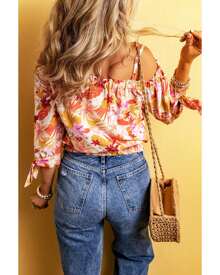 Azura Exchange Women's Floral Off The Shoulder Top - Multicolor - View 6