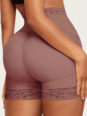 1件装女士高腰塑身短裤，收腹提臀瘦身内衣，适合各种场合或运动