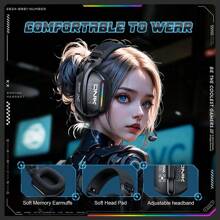 ONIKUMA ONIKUMA GT808 Black Professional Gaming Microphone Earphones, Wireless Noise-Proof Gaming Earphones, Sports Earphones