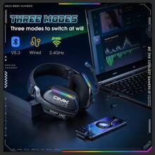 ONIKUMA ONIKUMA GT808 Black Professional Gaming Microphone Earphones, Wireless Noise-Proof Gaming Earphones, Sports Earphones