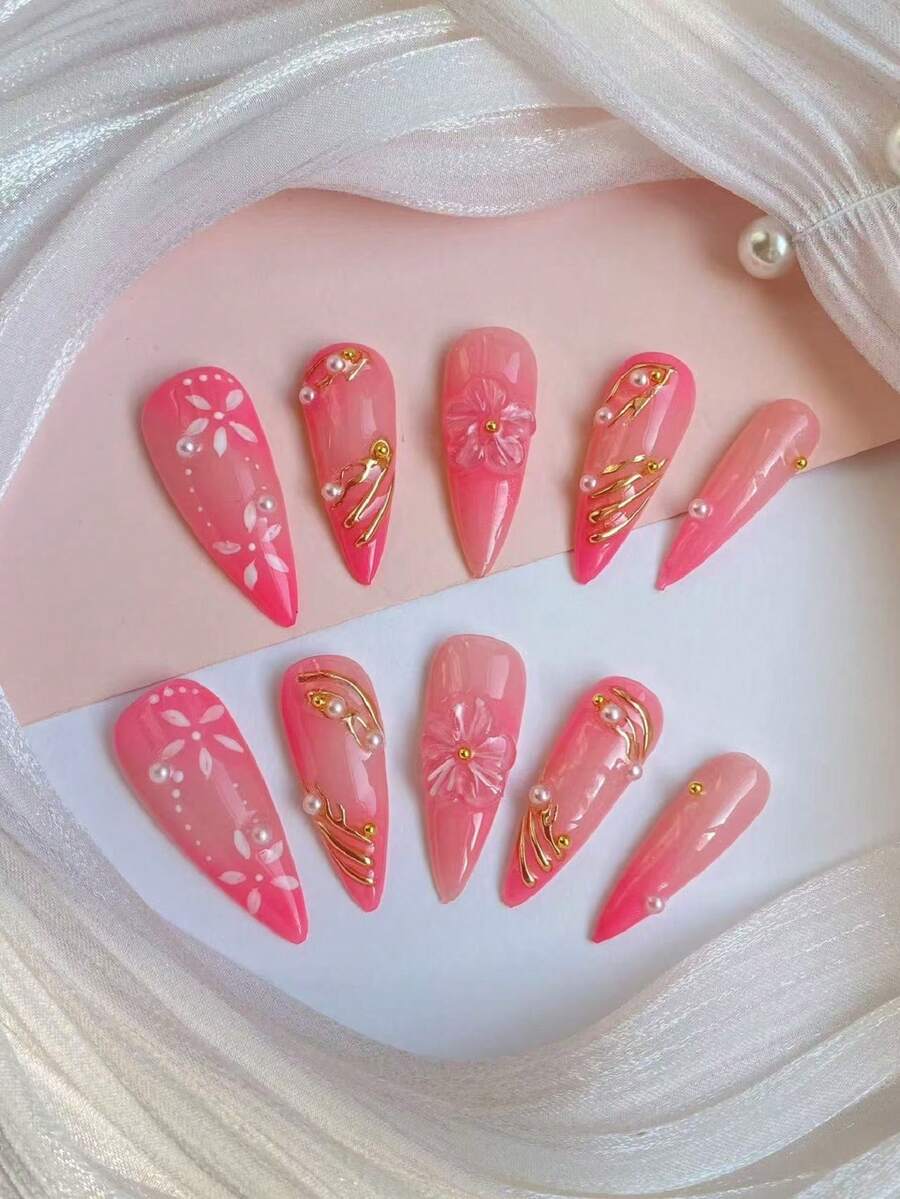 10 miếng keo dán tạo hình hoa nhỏ ba chiều làm thủ công hoàn toàn, dùng để mặc áo giáp, kính râm, bột dán hoa ba chiều 3D, có thể dùng làm quà tặng sinh nhật, ngày lễ cho bạn bè và bạn gái hoặc tự đeo. - Nhiều màu - Xem 1