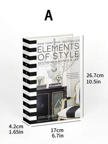 1pc Books For Decoration, Modern Fashion Decorative Books Set For Hardcover Home Decor, Fake Book Stacks Display For Bookshelf Living Room Decor,For Living Room, Farmhouse, Tabletops, Bookshelf Best Gifts Birthday - Multicolor - View 10