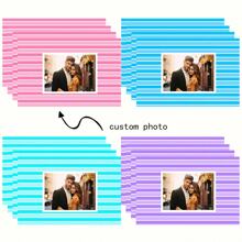 4 Stücke personalisierte Foto/Buchstaben Leinen Tischsets - hitzebeständig, waschbar Tischläufer für Catering & Partys - perfekt für Hochzeiten, Geburtstage, Jahrestage, Valentinstag - personalisierte Küche & Esszimmer Nutzung