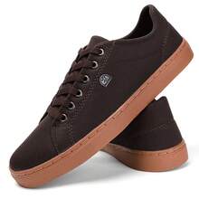 Kit 3 Men's Social Casual Sport Thin Low-Top Sneakers + Wallet - 白色 - 查看 4