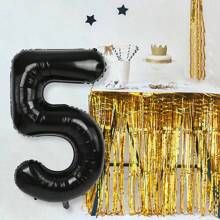 1/2 件黑色 40 英寸巨型数字铝箔气球适用于 16 岁、18 岁、20 岁、21 岁、25 岁、30 岁、40 岁、50 岁、60 岁、70 岁、80 岁生日派对、周年纪念和其他庆祝装饰 - 黑色 - 查看 23