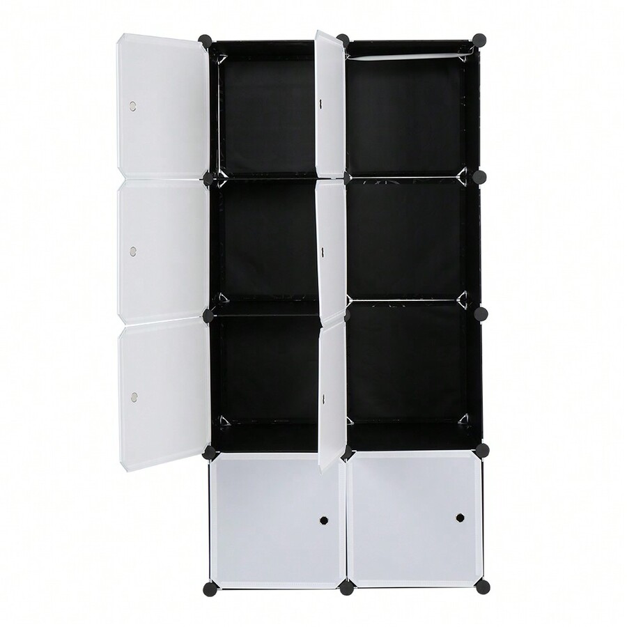 8 Cube Organizer Stackable Plastic Cube Storage Shelves Design