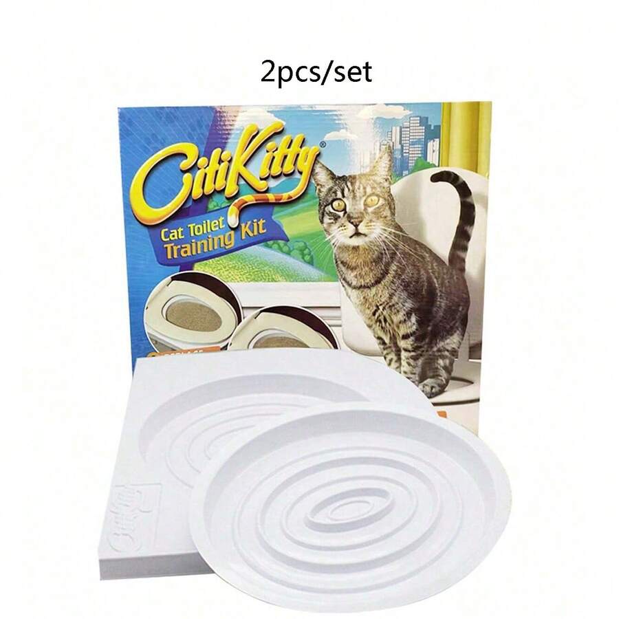 1set Cat Litter Box Substitute Cat Training Litter Tray Toilet Training