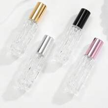 1 قطعة زجاجة رذاذ عطر 5 مل / 10 مل ، بخاخ سفر فارغ محمول ، وأكياس هدايا مخملية وردية بسحاب - أكياس هدايا ناعمة بالسحاب لحفلات الزفاف والأعياد وعيد الحب والذكرى السنوية ، قارورة عطر