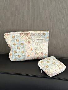 化妆包，化妆包套装，女士便携式化妆包，零钱包口红化妆品配件收纳袋，旅行套装收纳袋，卫生巾化妆包 - 彩色 - 查看 9