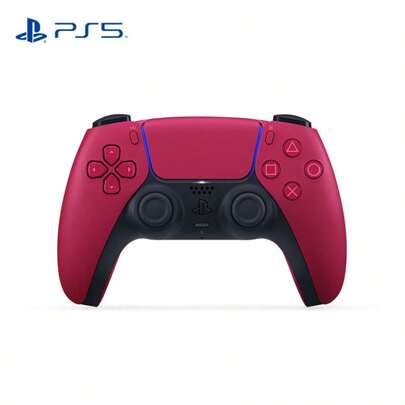 PlayStation Bộ điều khiển không dây PS5 DualSense, Kích hoạt thích ứng, Phản hồi xúc giác, Kết nối nhiều thiết bị, Phiên bản chính thức, Starlight Red