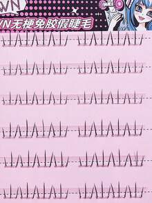 36/48 chiếc mỗi cụm mi cong hình chữ C, tự dính và không cần keo, mi dưới hình móng vuốt mèo nhỏ, phong cách hoạt hình, vẻ ngoài tự nhiên và xoăn, cảm giác mềm mại, bộ 3 sợi, thân siêu mịn và trong suốt, có thể tái sử dụng, chi tiết, hiệu ứng làm dài và to mắt, dùng cho trang điểm hàng ngày và khi đi làm - C - Xem 3