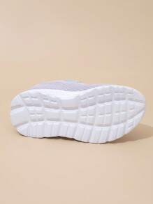 1 Pair Zhino Preferred Children's Spring/Autumn Fashionable Comfortable Casual Shoes, Mesh Breathable EVA High Elastic Shock Absorbing, Suitable For Indoor And Outdoor Activities & Running - Purple - View 6